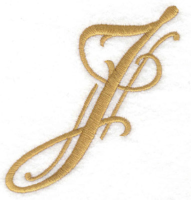 Embroidery Design: J large 3.23w X 3.60h