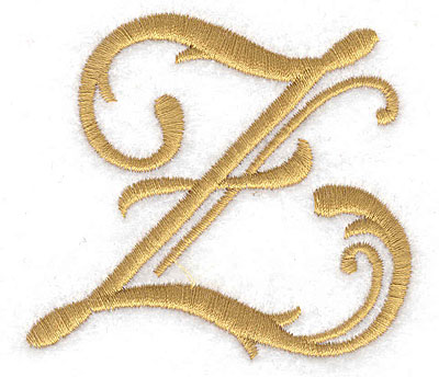 Embroidery Design: Z large 2.82w X 2.60h