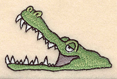 Embroidery Design: Crocodile 3.00"w X 1.86"h