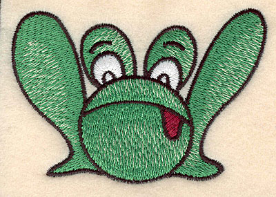 Embroidery Design: Frog large 3.90"w X 2.70"h