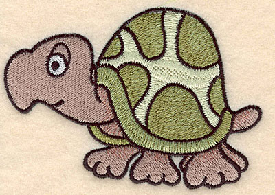 Embroidery Design: Turtle large 4.58"w X 3.17"h