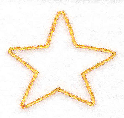 Embroidery Design: Christmas star 2.03w X 1.87h