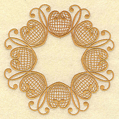 Embroidery Design: Circular christmas design 4.98w X 4.98h