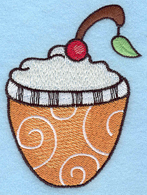 Embroidery Design: Dessert large  4.00"h x 2.94"w