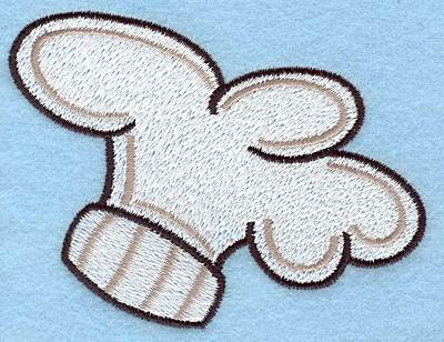 Embroidery Design: Chef's hat large  3.11"h x 4.00"w