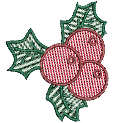Embroidery Design: Mistletoe 2.99w X 3.53h