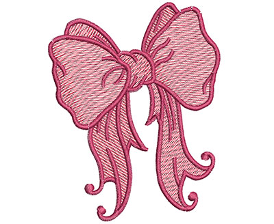 Embroidery Design: Christmas ribbon 3.35w X 4.28h