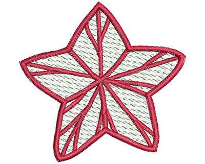 Embroidery Design: Christmas star 2.92w X 2.83h