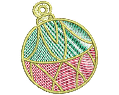 Embroidery Design: Christmas ornament 2.58w X 3.13h