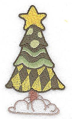Embroidery Design: Christmas tree 1.98w X 3.56h