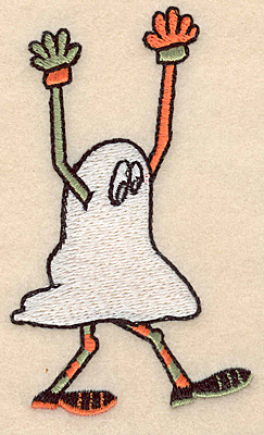 Embroidery Design: Ghost large 2.42"w X 4.12"h