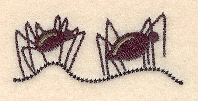 Embroidery Design: Spiders 2.33"w X 0.99"h