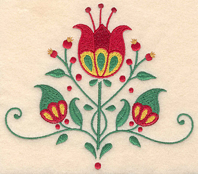 Embroidery Design: Christmas flower large 5.63w X 4.95h