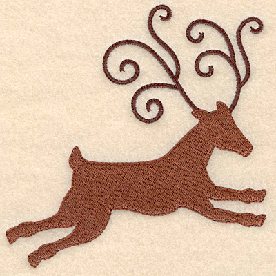 Embroidery Design: Reindeer large 4.94w X 4.92h
