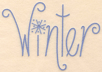 Embroidery Design: Winter large 4.96w X 4.85h