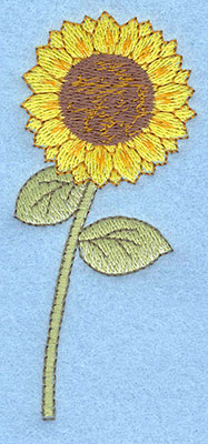 Embroidery Design: Sunflower large1.69w X 3.84h