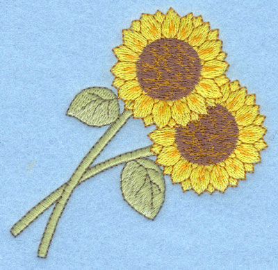 Embroidery Design: Sunflowers large3.55w X 3.61h