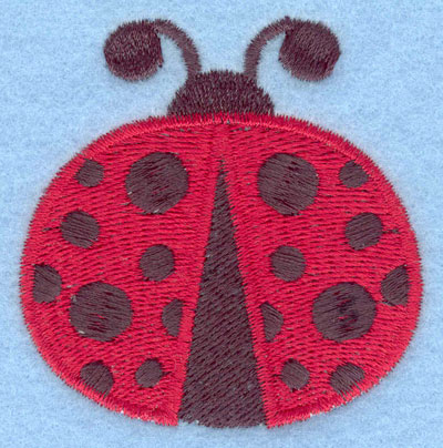 Embroidery Design: Ladybug flying large2.38w X 2.43h