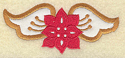 Embroidery Design: Christmas Paisley design E 3.57w X 1.80h