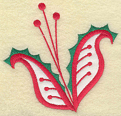 Embroidery Design: Christmas Paisley design I 3.78w X 3.61h