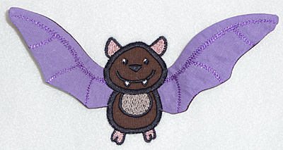Embroidery Design: Bat applique3.89w X 3.89h