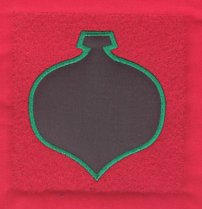 Embroidery Design: 4 inch Christmas Ornament3.90w X 4.02h