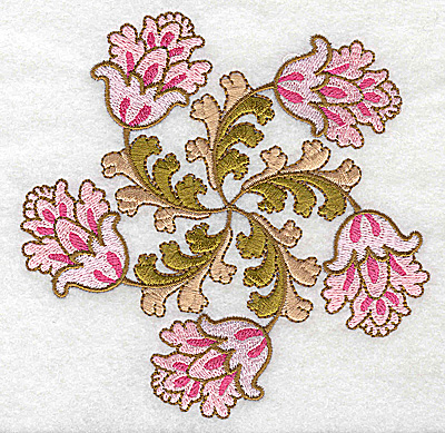 Embroidery Design: Carousel Flowers J large 4.84w X 4.94h