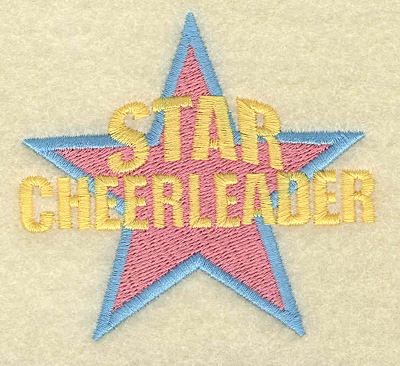 Embroidery Design: Star Cheerleader small 3.30w X 3.00h