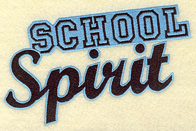 Embroidery Design: School spirit large 6.96w X 4.69h