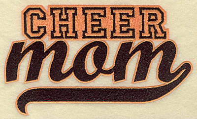 Embroidery Design: Cheer mom large 6.96w X 4.08h