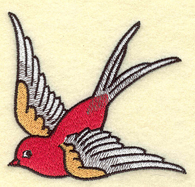Embroidery Design: Bird  3.73w X 3.54h