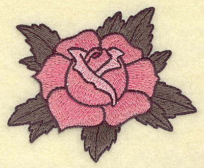 Embroidery Design: Rose 3.69w X 3.10h