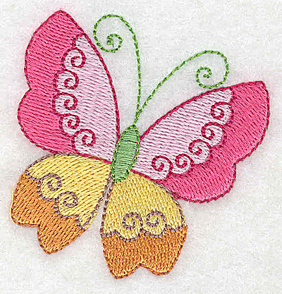 Embroidery Design: Butterfly 2.42w X 2.52h