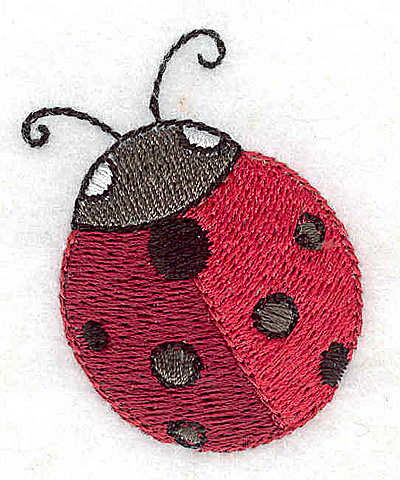 Embroidery Design: Ladybug 1.53w X 1.91h
