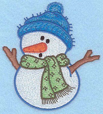 Embroidery Design: Snowman B large4.151"Hx3.73"W