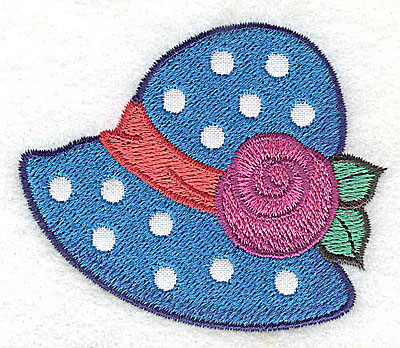 Embroidery Design: Ladies hat 1 applique 2.75w X 2.33h