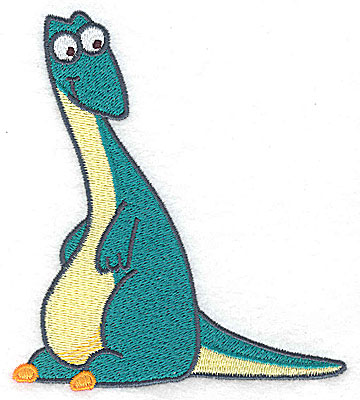 Embroidery Design: Dinosaur D large 4.36w X 4.94h