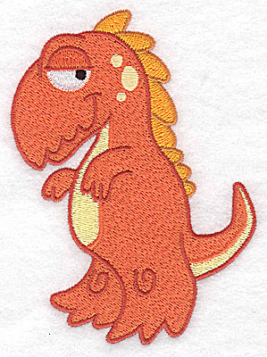 Embroidery Design: Dinosaur G large 3.72w X 4.92h