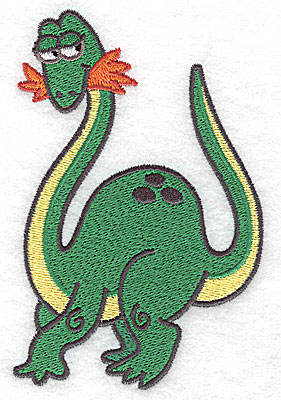 Embroidery Design: Dinosaur H large 3.32w X 4.96h
