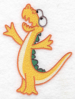Embroidery Design: Dinosaur I large 3.80w X 4.98h