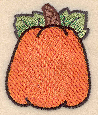 Embroidery Design: Pumpkin large 2.26"w X 2.79"h