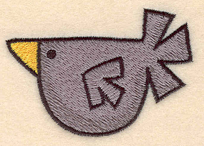 Embroidery Design: Crow large 3.20"w X 2.23"h