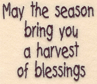 Embroidery Design: Seasons Blessings large 4.48"w X 3.92"h