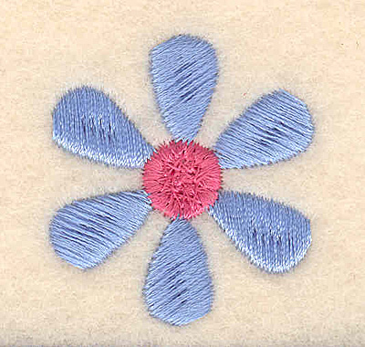 Embroidery Design: Flower large 1.33w X 1.45h