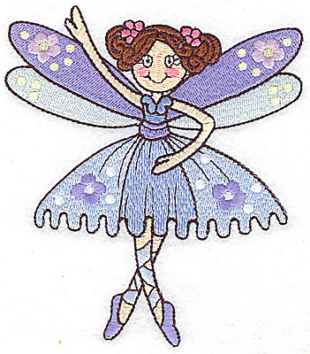 Embroidery Design: Dancing Fairy B large 4.35w X 4.98h