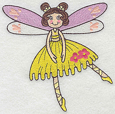 Embroidery Design: Dancing Fairy D large 4.83w X 4.95h