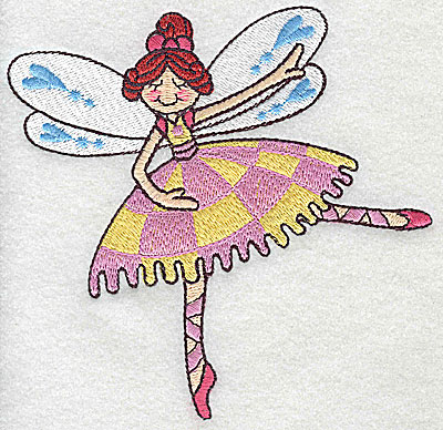 Embroidery Design: Dancing Fairy F large 4.98w X 4.88h