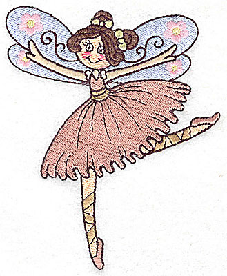 Embroidery Design: Dancing Fairy G large 4.05w X 4.96h