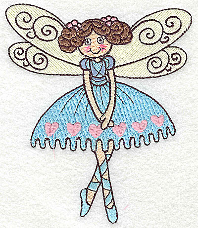 Embroidery Design: Dancing Fairy I large 4.22w X 4.98h