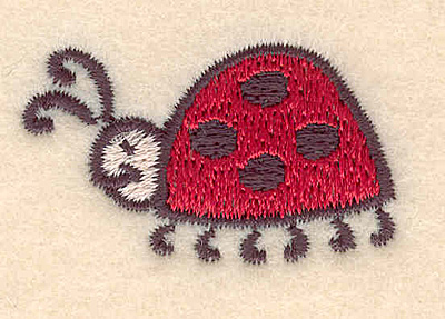 Embroidery Design: Ladybug large 1.52w X 0.95h